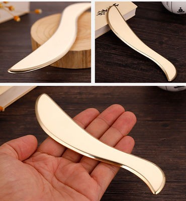 Massaggiatore Corpo S Forma di ottone naturale Metallo Gua Sha Scraping Board Guasha Facial Spa Meridiano Massaggio Skincare Beauty Tool