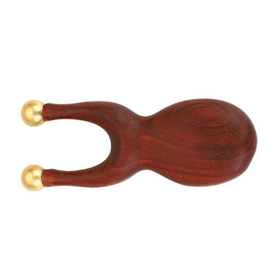 Dispositivo di massaggio Guasha a doppio taglio in ottone di legno di sandalo Manuale riflessologia Guasha Massaggio per occhi Naso Corpo Gua Sha Cura Terapia Massaggio dei tessuti