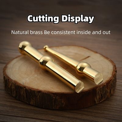 Strumenti di massaggio Rame di ottone Manuale di riflessione di acupressione Penna per la cura della salute del corpo Terapia dei tessuti Massaggio bastone oro