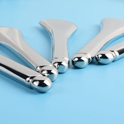 Acciaio inossidabile Gua Sha Massage Wand 304 Guasha Stick Forma cucchiaio metallico per massaggi muscolari facciale e corporeo