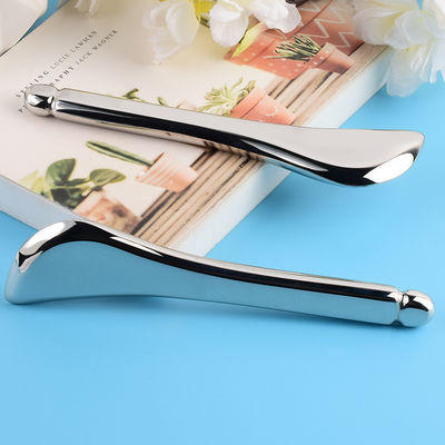 Acciaio inossidabile Gua Sha Massage Wand 304 Guasha Stick Forma cucchiaio metallico per massaggi muscolari facciale e corporeo