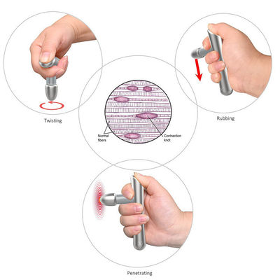 Strumento di massaggio in acciaio inossidabile T-bar che mira perfettamente ai punti trigger della terapia di rilascio miofasciale e del motore dei tessuti profondi