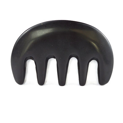 Massaggiatore Corporeo Pietra Bian Nera Naturale Gua Sha Raschiatura pettine Guasha Faciale Massaggio Corpo Spa Strumento di cura della pelle Strumento di salone di bellezza