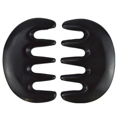 Massaggiatore Corporeo Pietra Bian Nera Naturale Gua Sha Raschiatura pettine Guasha Faciale Massaggio Corpo Spa Strumento di cura della pelle Strumento di salone di bellezza