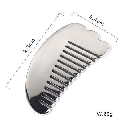 Disponibile il logo personalizzato Best seller Acciaio inossidabile Gua Sha Scalp Massaggio pettine Guasha Pietra testa massaggiatore capelli Salute salone di bellezza
