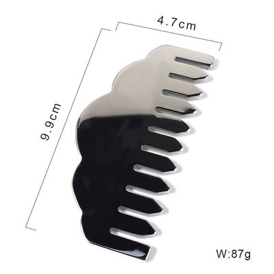 Disponibile il logo personalizzato Best seller Acciaio inossidabile Gua Sha Scalp Massaggio pettine Guasha Pietra testa massaggiatore capelli Salute salone di bellezza