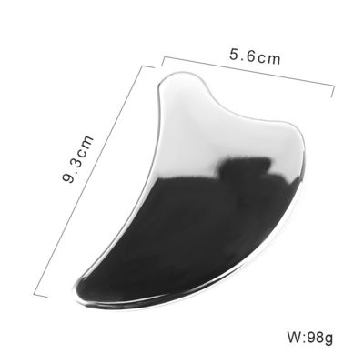 Disponibile il logo personalizzato Best seller Acciaio inossidabile Gua Sha Scalp Massaggio pettine Guasha Pietra testa massaggiatore capelli Salute salone di bellezza