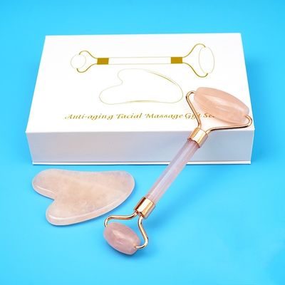 Strumento di massaggio a ruote di gua sha e giada per il massaggio del corpo