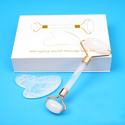 Strumento di massaggio a ruote di gua sha e giada per il massaggio del corpo
