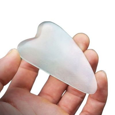 Strumenti di massaggio Massaggio corporeo Nuovo stile Giada Gua Sha Strumento Giada naturale pura Guasha Tavola Giada personalizzata Giada Guasha Pietra massaggiatore per la cura della pelle