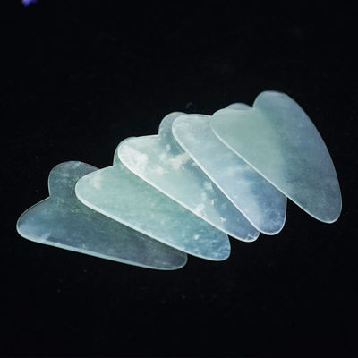 Strumenti di massaggio Massaggio corporeo Nuovo stile Giada Gua Sha Strumento Giada naturale pura Guasha Tavola Giada personalizzata Giada Guasha Pietra massaggiatore per la cura della pelle