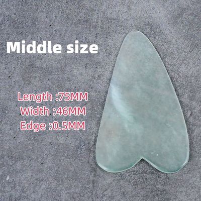Strumenti di massaggio Massaggio corporeo Nuovo stile Giada Gua Sha Strumento Giada naturale pura Guasha Tavola Giada personalizzata Giada Guasha Pietra massaggiatore per la cura della pelle