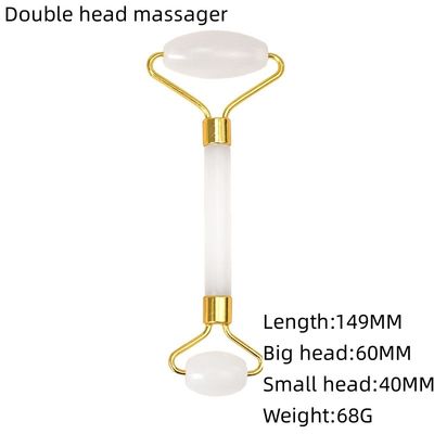 Massaggio muscolare Afgano Bianco Giada Roller E Gua Sha Set Per Massaggio Corporeo Con Giada Naturale Guasha Pietra