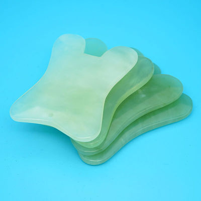Xiuyan Jade Massage Comb Guasha Comb Guasha Scraping Scalp Comb Strumenti di massaggio verdi per il massaggio