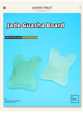 Xiuyan Jade Massage Comb Guasha Comb Guasha Scraping Scalp Comb Strumenti di massaggio verdi per il massaggio
