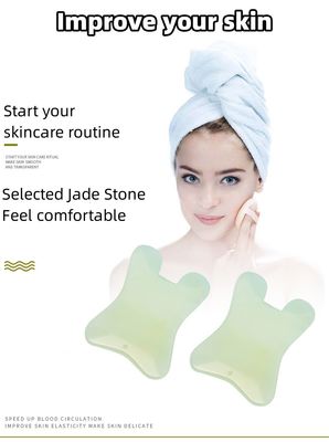 Xiuyan Jade Massage Comb Guasha Comb Guasha Scraping Scalp Comb Strumenti di massaggio verdi per il massaggio