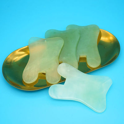 Xiuyan Jade Massage Comb Guasha Comb Guasha Scraping Scalp Comb Strumenti di massaggio verdi per il massaggio