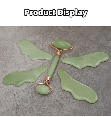 Strumenti di massaggio Xiuyan Jade 100% naturale a doppio lato Jade Stone Roller per stimolare il flusso sanguigno e alleviare lo stress