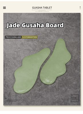 Strumenti di massaggio Xiuyan Jade 100% naturale a doppio lato Jade Stone Roller per stimolare il flusso sanguigno e alleviare lo stress