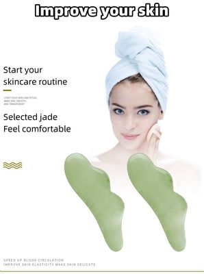 Strumenti di massaggio Xiuyan Jade 100% naturale a doppio lato Jade Stone Roller per stimolare il flusso sanguigno e alleviare lo stress