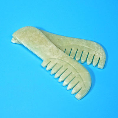 Fornitura Green Scraping Giada Gua Sha Pietra Massaggio Capelli Facciali Guasha Comb Strumenti Xiuyu Comb con Logo personalizzato Disponibiled