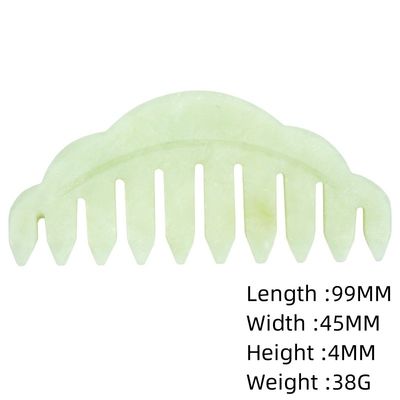 100% Naturale Giada Verde Rosa Quarzo Guasha E Ossigeno Nero Giada Bianca pettine per capelli Guasha Massaggio Strumento Per Massaggio Testa pettine