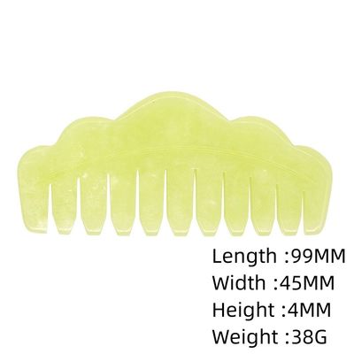 100% Naturale Giada Verde Rosa Quarzo Guasha E Ossigeno Nero Giada Bianca pettine per capelli Guasha Massaggio Strumento Per Massaggio Testa pettine