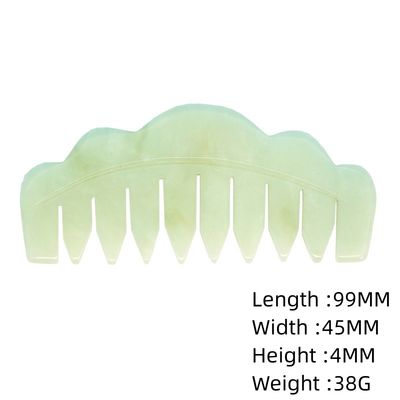 100% Naturale Giada Verde Rosa Quarzo Guasha E Ossigeno Nero Giada Bianca pettine per capelli Guasha Massaggio Strumento Per Massaggio Testa pettine