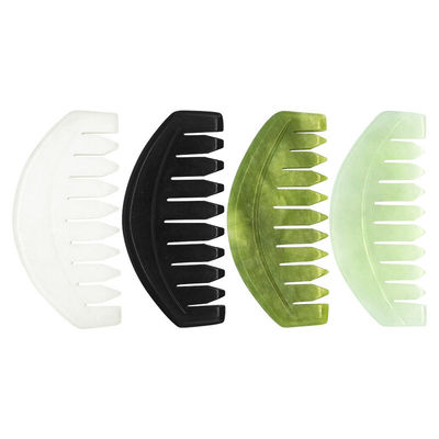 2023 Custom Logo Availabled Jade Comb Gua Sha Scraping Tool per la cura del cuoio capelluto e dei muscoli del corpo