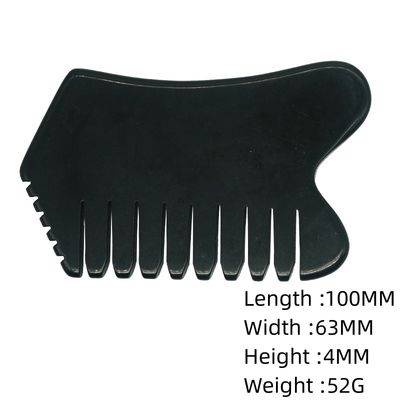 Massaggiatori capelli capelluto con agopuntura Terapia della testa Trattamento dei punti di trigger Pietra di giada Strumenti di massaggio Gua Sha Comb