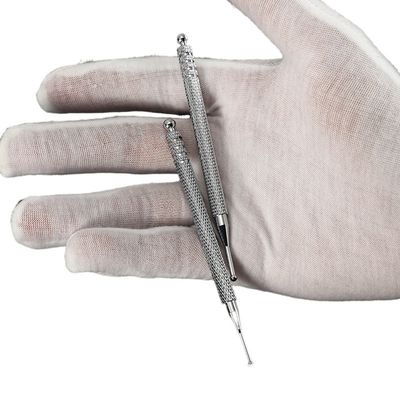 Attrezzatura per il massaggio corporeo Pressione dell'orecchio argento Punto di massaggio di agopuntura Sonda di rilevamento auricolare Penna a bastone Cura dell'orecchio Cura della salute