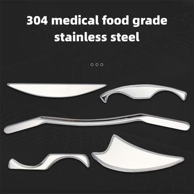 Attrezzatura di massaggio in ottone 2024 Acciaio inossidabile Gua Sha Long Bar Metallo Guasha Strumento di raschiatura per muscoli e tessuti