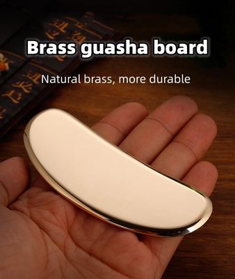 Strumento di massaggio professionale Oro Rame di rame Manico di ottone Massaggiatore Faccia Guasha Tavola con alta qualità
