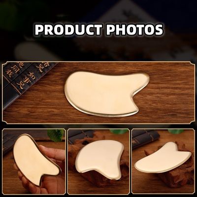 Massaggio efficace e muscolare Brass Guasha Scraping Massage Board Metal Brass Guasha for Skincare Massage 2024