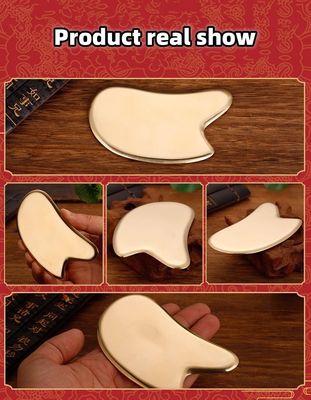 Massaggio efficace e muscolare Brass Guasha Scraping Massage Board Metal Brass Guasha for Skincare Massage 2024