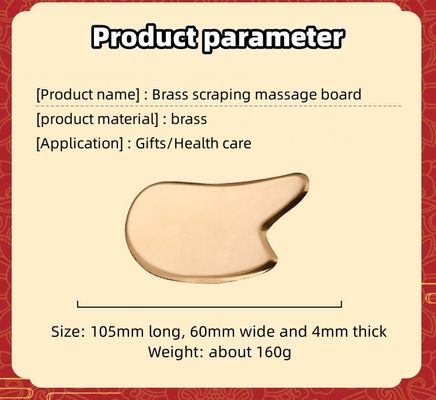 Massaggio efficace e muscolare Brass Guasha Scraping Massage Board Metal Brass Guasha for Skincare Massage 2024