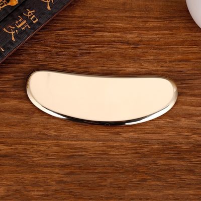 Tai Ji Natural Brass Metal Gua Sha Scraping Board Strumento di massaggio del corpo per massaggi meridionali e saloni di bellezza