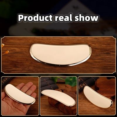 Tai Ji Natural Brass Metal Gua Sha Scraping Board Strumento di massaggio del corpo per massaggi meridionali e saloni di bellezza