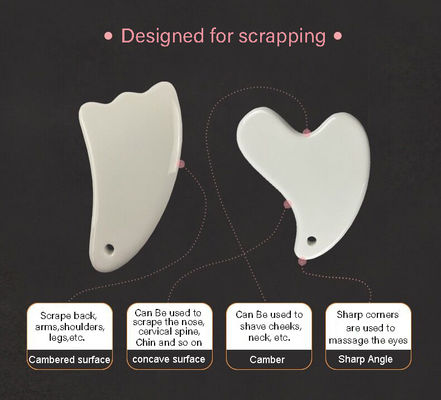 La tavola di massaggio in ceramica Guasha La scelta definitiva per la cura della pelle del viso e del corpo Trattamento di Gua Sha nelle cure sanitarie di Spa