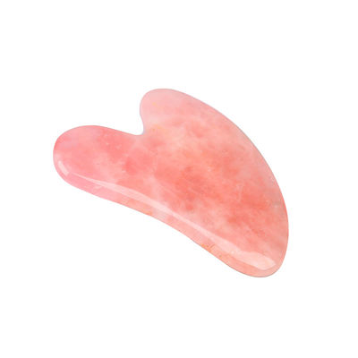 OEM ODM Quarzo rosa Gua Sha Set Prodotto di bellezza più venduto con massaggiatore facciale rosa e strumento di raschiatura del massaggio