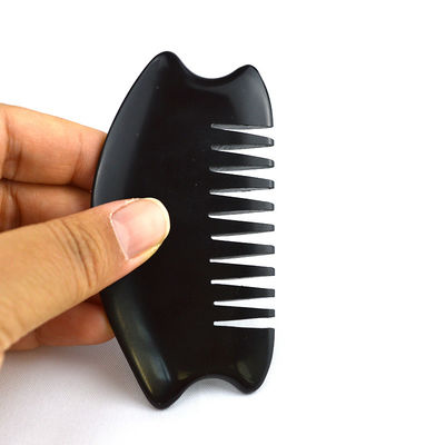 Chinese Bian Stone Scalp Gua Sha Comb Logo personalizzato disponibile per il massaggio del cuoio capelluto