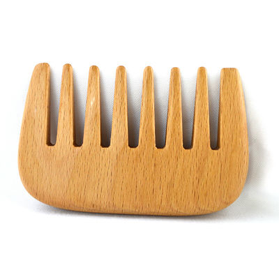 Spazzola per barba di legno di faggio marrone caldo Spazzola tascabile per capelli di donna Spazzola per capelli di legno Spazzola per massaggi
