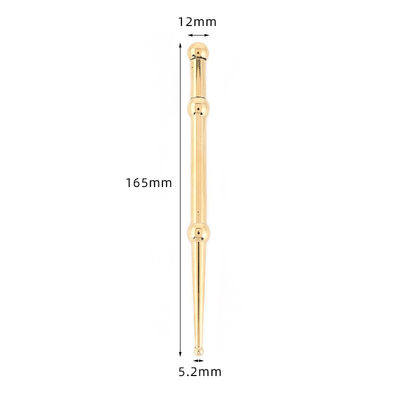 Strumenti di massaggio Oro/Argento Doppia Testa Penna Rame Orecchio e corpo Punto di sonda Acupuntura Rame Ricerca Reflessologia Faciale Penna