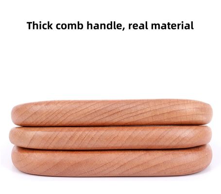 Natural Beech Gua Sha Scalp Massaggio Comb Massaggio Muscolare Testa Relax Massaggiatore per la cura dei capelli Salone di bellezza Trattamento 2024