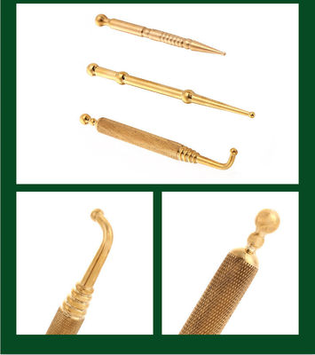 Strumenti di massaggio Acupunctura Strumento di terapia per ottone Rame Manuale Riflessologia Penna Cura della salute del corpo Terapia dei tessuti Massaggio