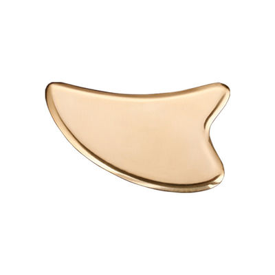 Forma di cuore in oro in ottone naturale Gua Sha metallo raschiante Guasha Massaggiatore Faciale Spa per massaggio Meridian Acupoint