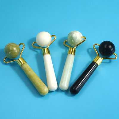 Strumento per la bellezza facciale Sfera di giada naturale Gua Sha Massaggio perla Roller Faciale per cura del corpo e della pelle Trattamento Spa
