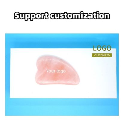 Rose Quartz Gua Sha Face Roller Massage Tool Guasha Stone Body Self Skin Care Spa Anti Aging Facial Beauty Gift Box in rosa
