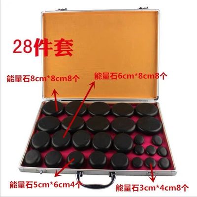 Massaggio del corpo pietre calde set 22 pcs pietre di basalto con kit riscaldamento Home Spa rilassamento guarigione del dolore sollievo trattamento spa