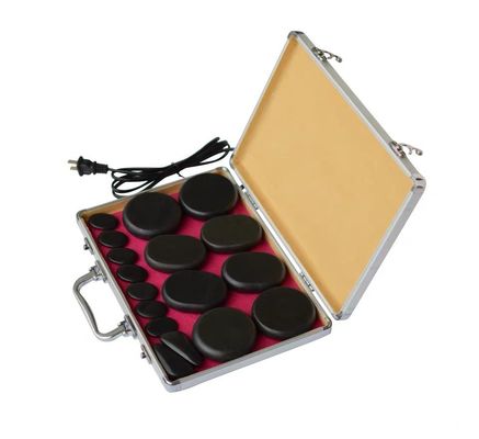 Esperienza di rilassamento finale con massaggio termostatico automatico a compressione calda Spa riscaldamento vulcanico Relax Guasha Tools